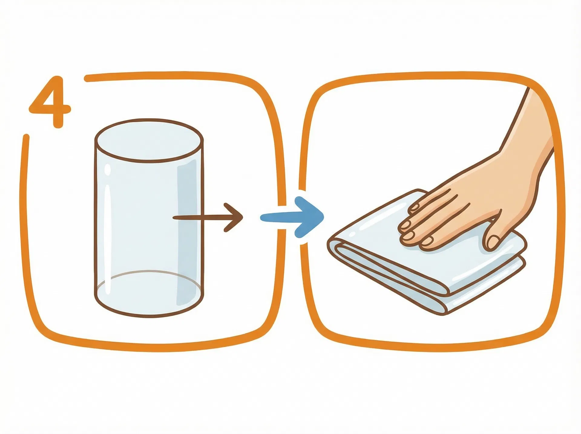 羽用のペットボトルを潰すのイラスト (1/2)