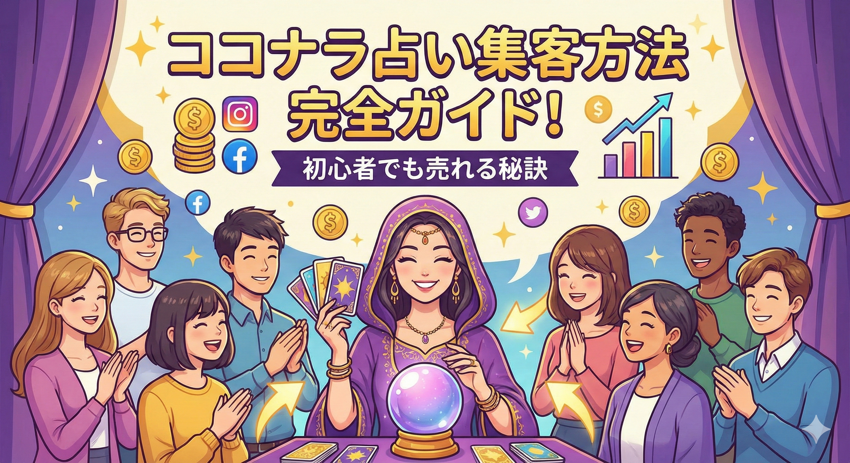 ココナラ占い集客方法完全ガイド！初心者でも売れる秘訣
