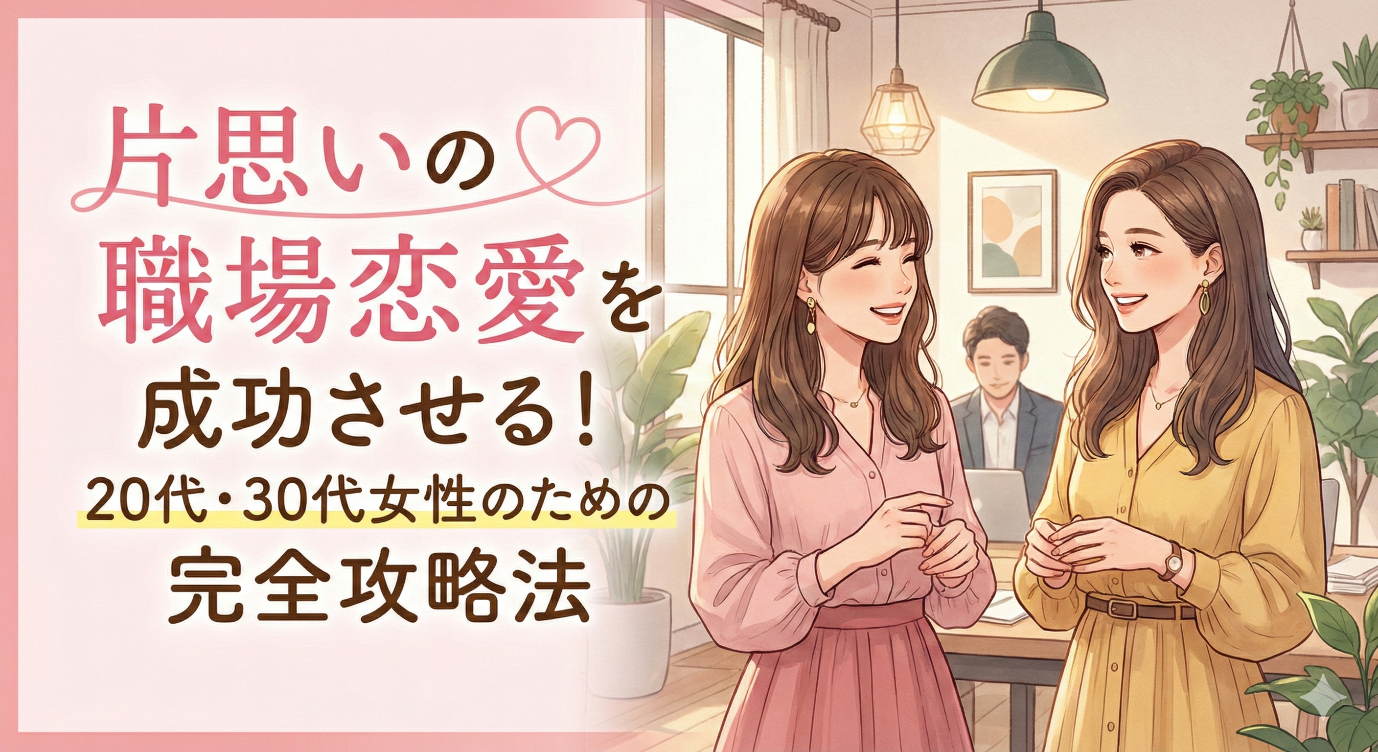 片思いの職場恋愛を成功させる！20代・30代女性のための完全攻略法