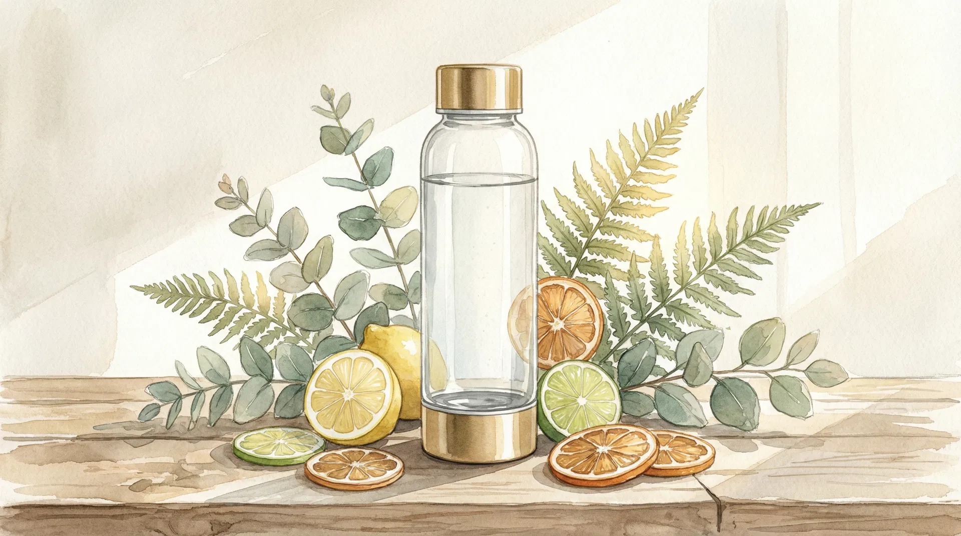 Hydrogenated water flask with hydrogen-rich water for wellness and mental clarity