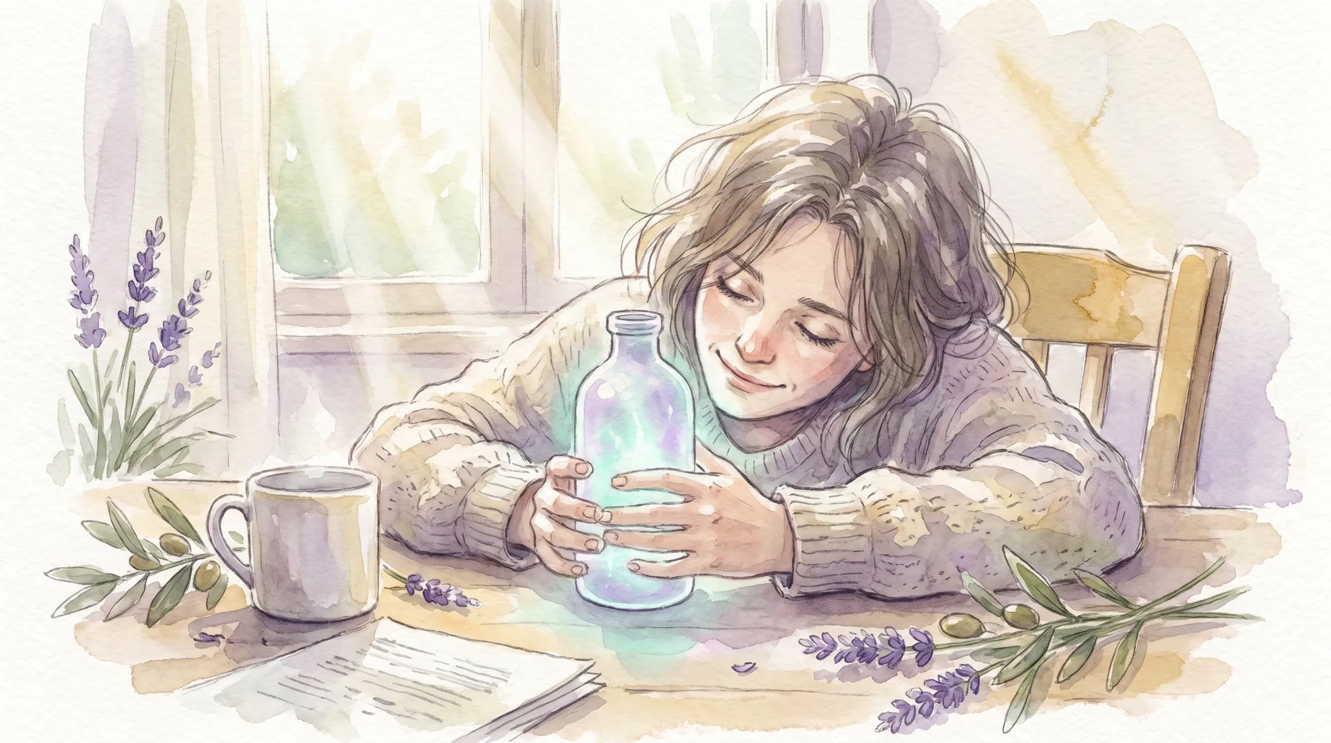 Echo hydrogen water bottle on a desk