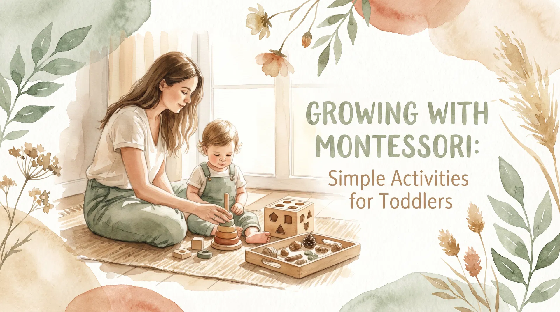 Montessori activities and wooden toys