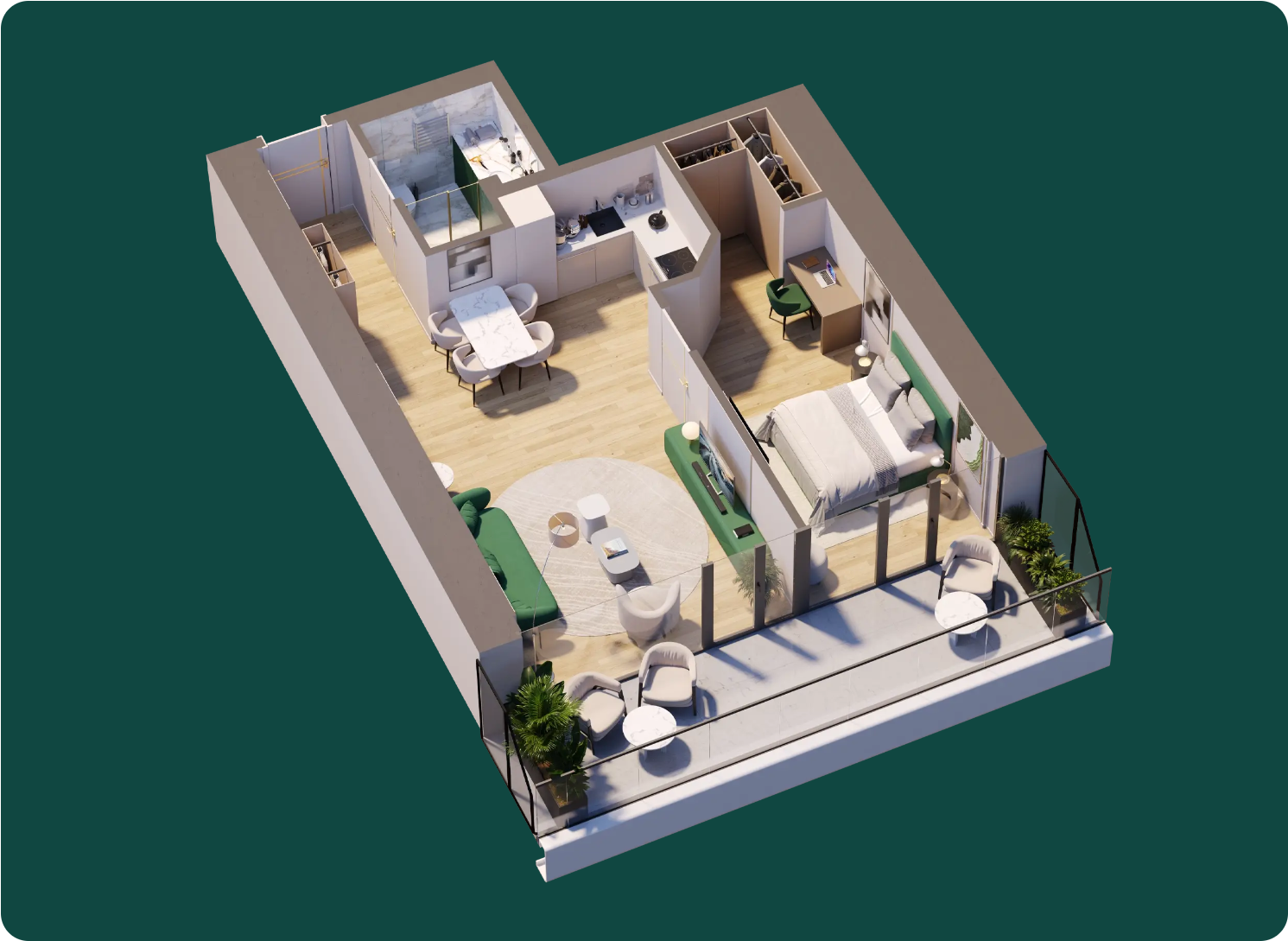 Ambassadori Island - Apt. 3006 (1-Zimmer)