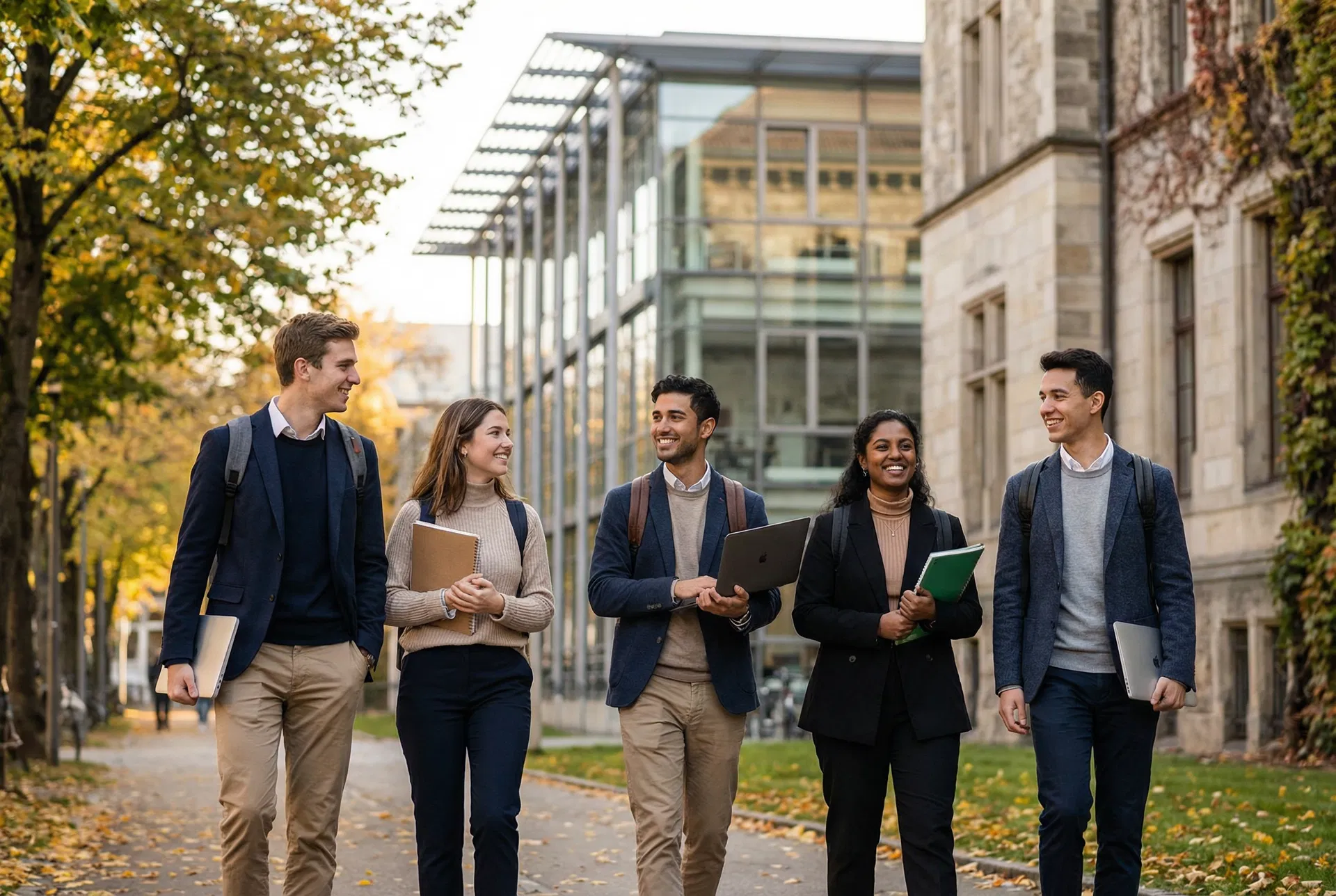 Studenci na kampusie UEK