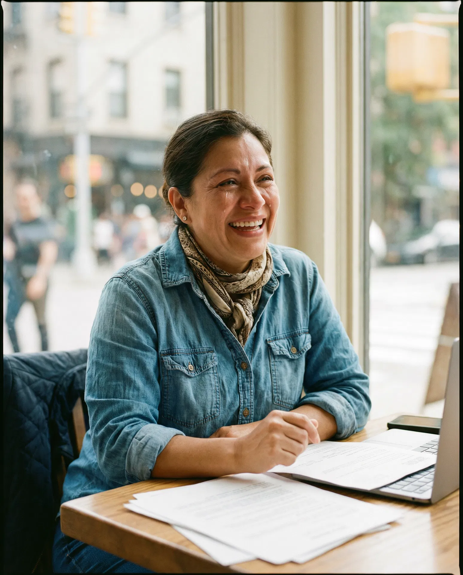 Happy business owner who found debt relief