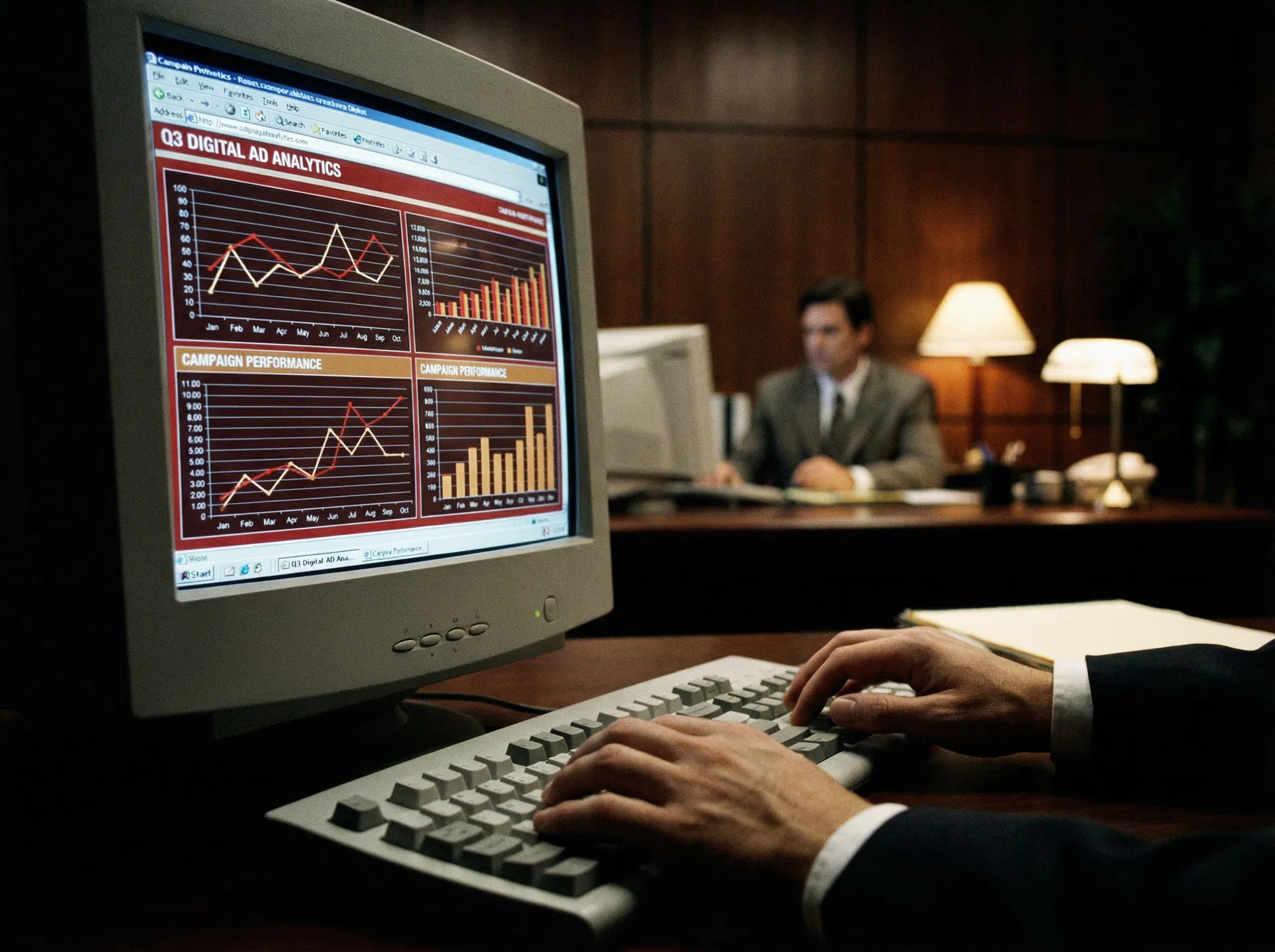 Digital advertising analytics on screen