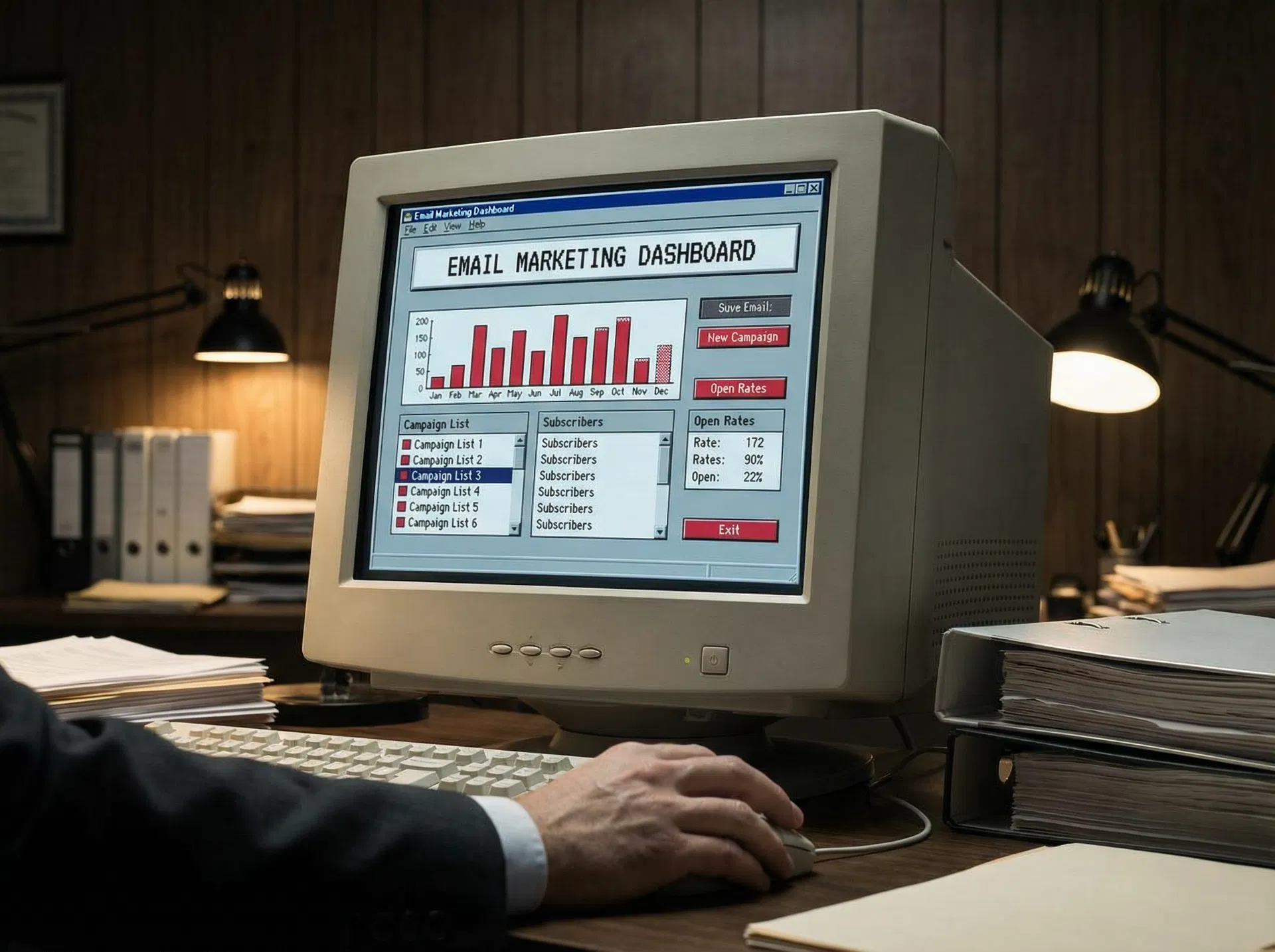 Email marketing campaign dashboard