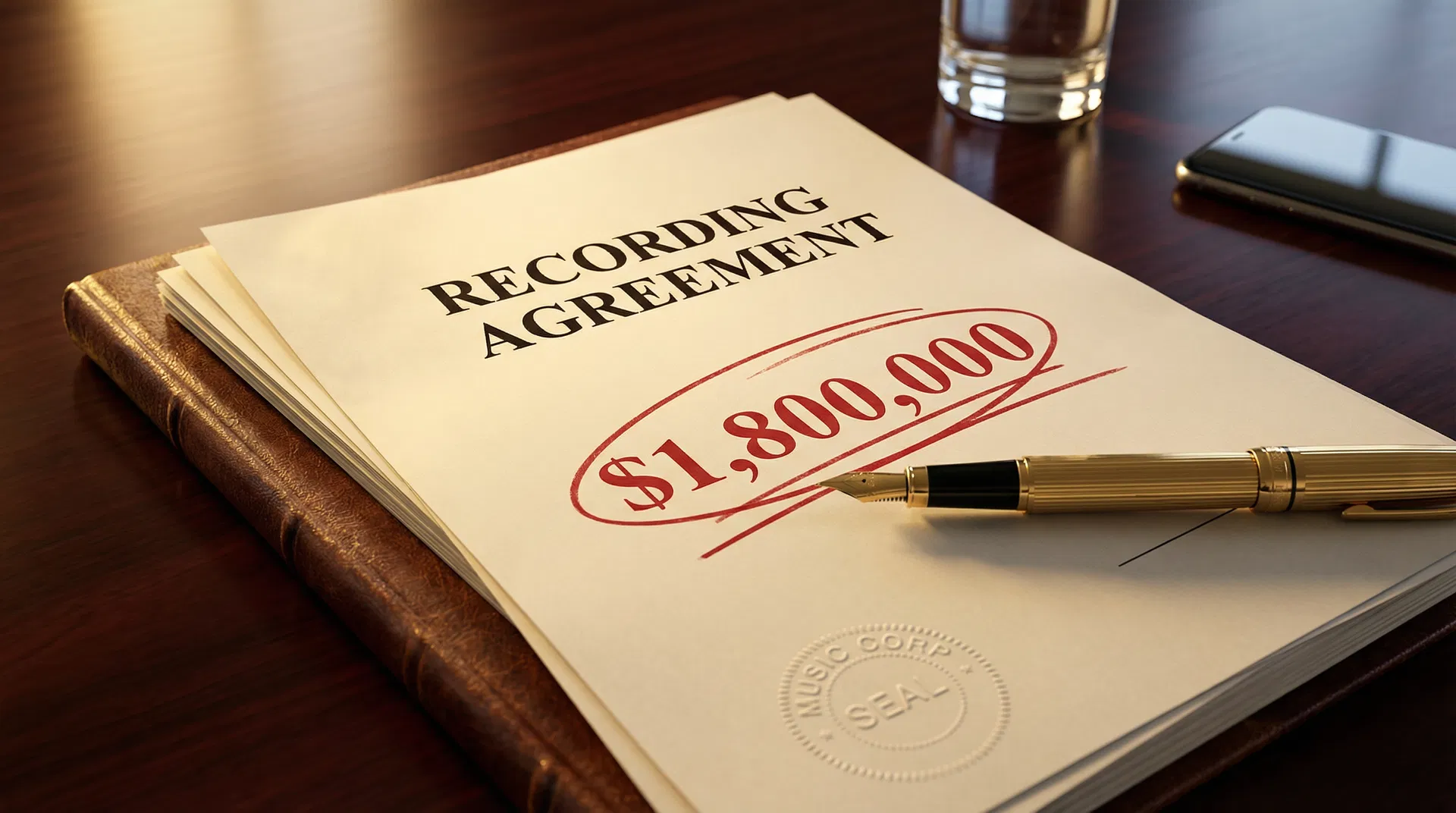 $1.8 million recording contract