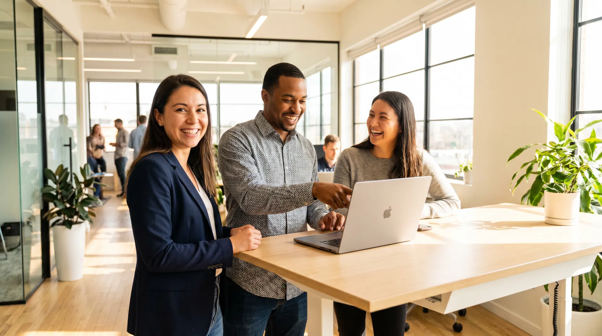 Happy employees benefiting from the Americare PCMP health benefits program