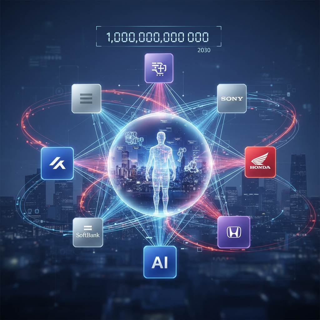 消息称软银、索尼、本田等九家日企成立新 AI 公司，目标 2030 年前开发约 1 万亿参数“物理 AI”基础模型