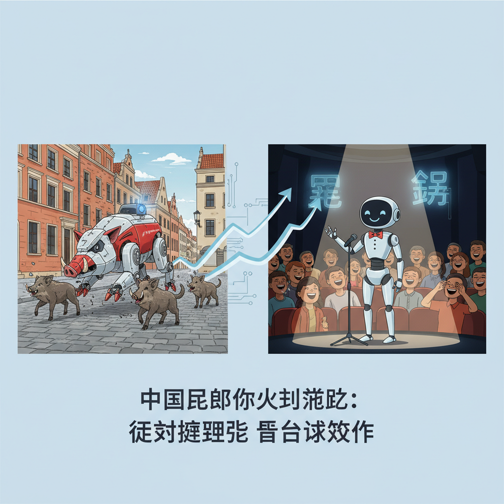 中国机器人火到波兰：街头撵野猪 登台讲笑话