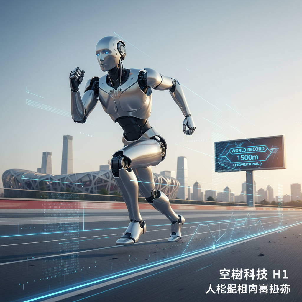 宇树科技称 H1 在北京人形机器人马拉松排位赛中打破按比例计算的1500米世界纪录