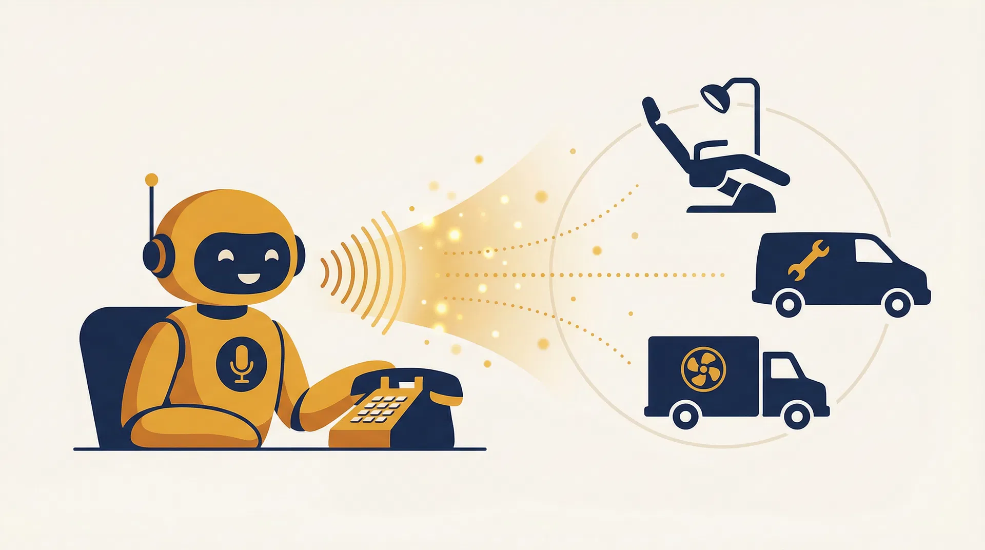 AI voice agent answering calls for local businesses