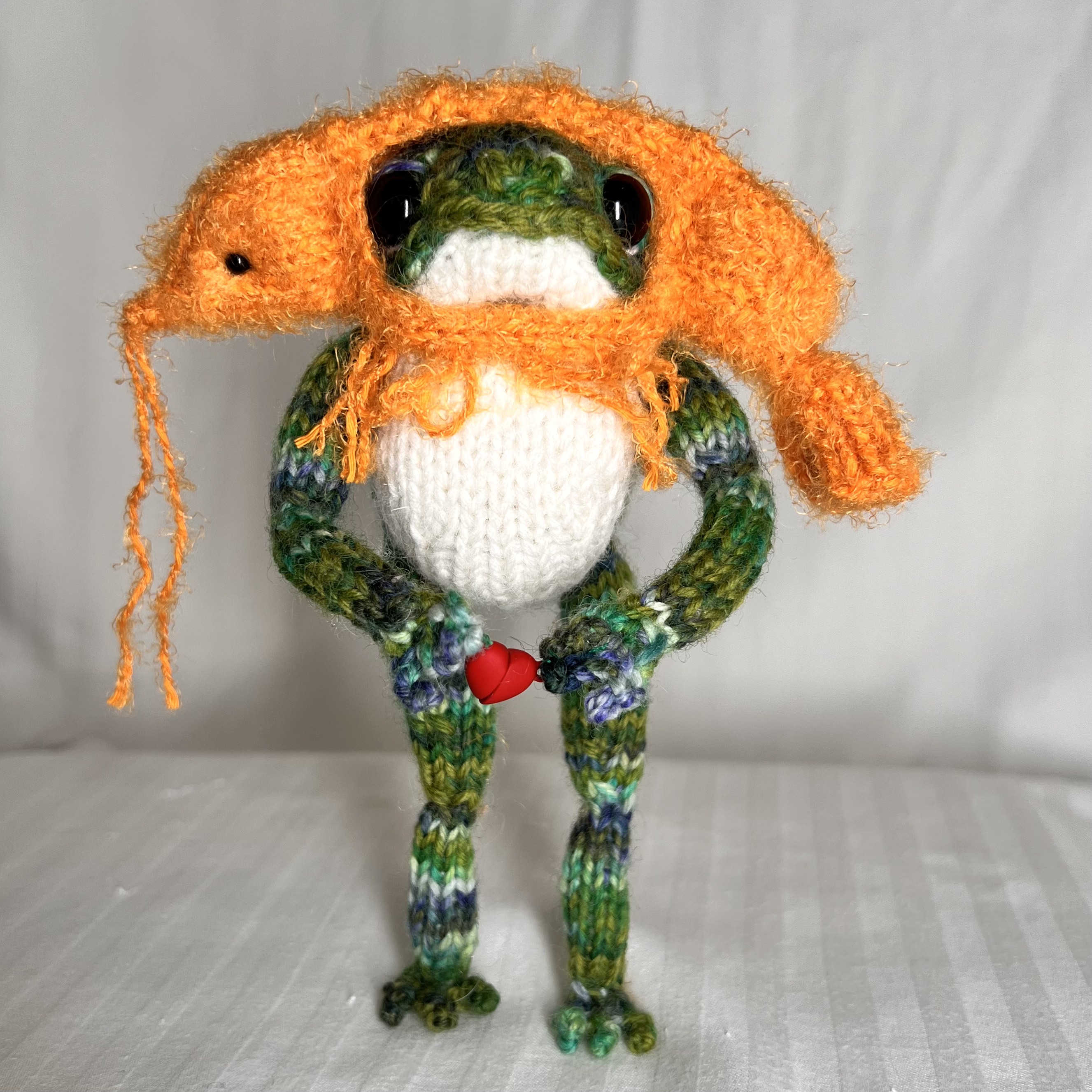 Shrimp Hat Frog (Amigurumi Frog)