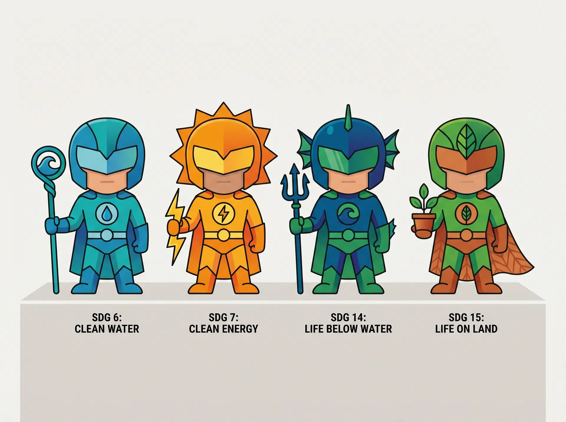 SDG英雄觉醒——IP角色设计与3D建模