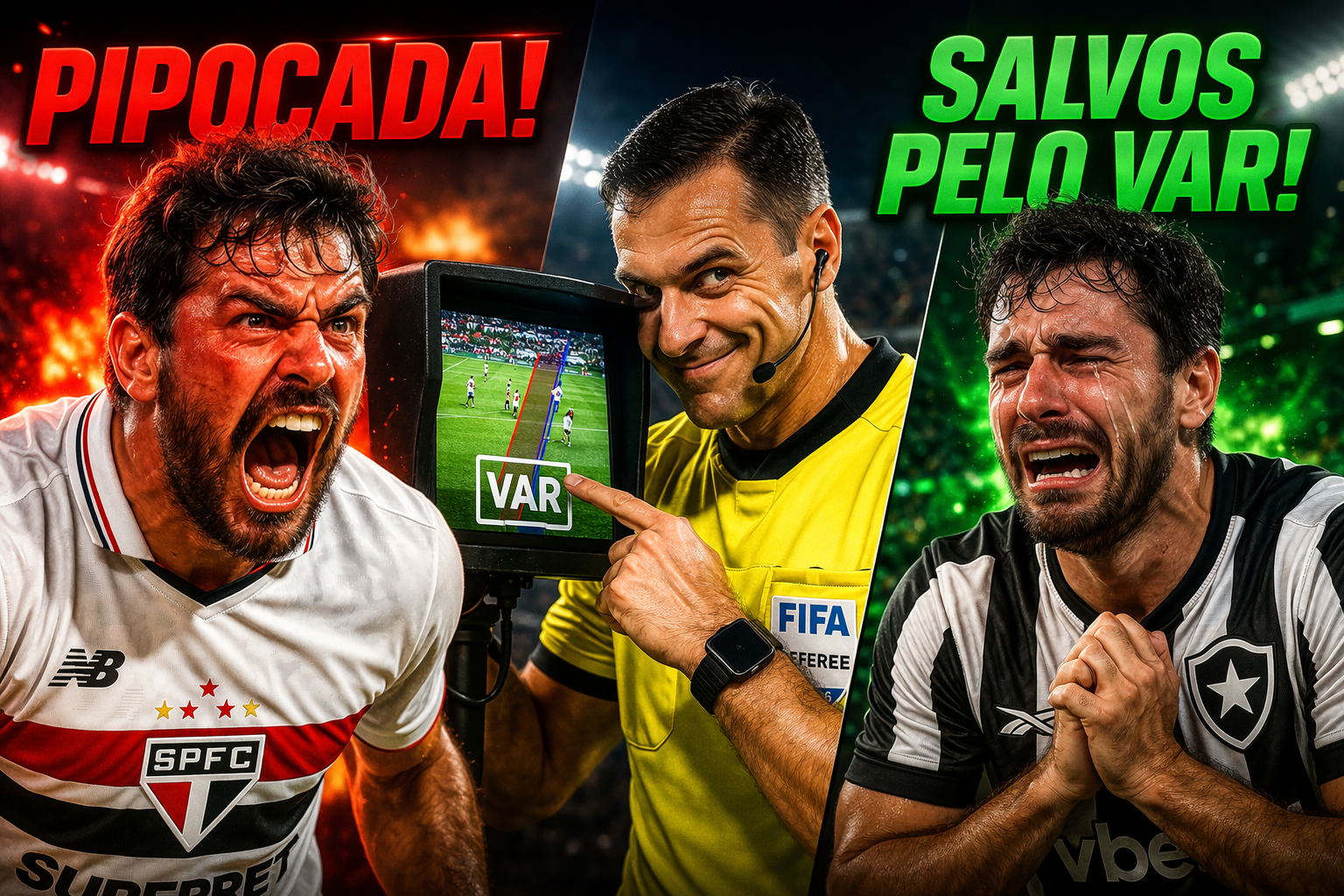 SÃO PAULO PIPOCA, VAR SALVA O FOGÃO E FLU DÁ SONO: A RODADA DO DESESPERO!