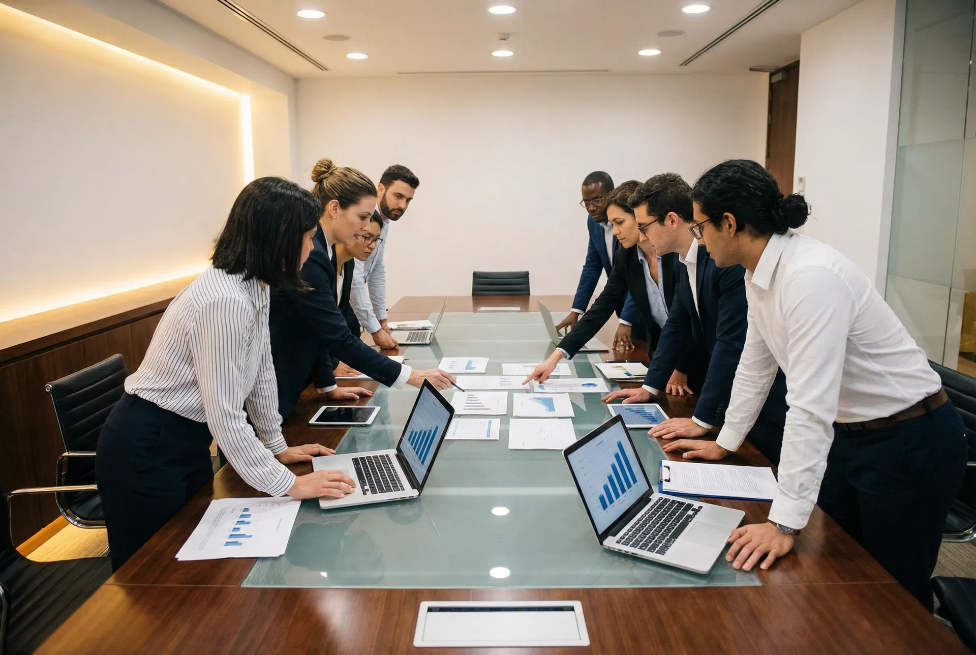 LEC team in strategy session