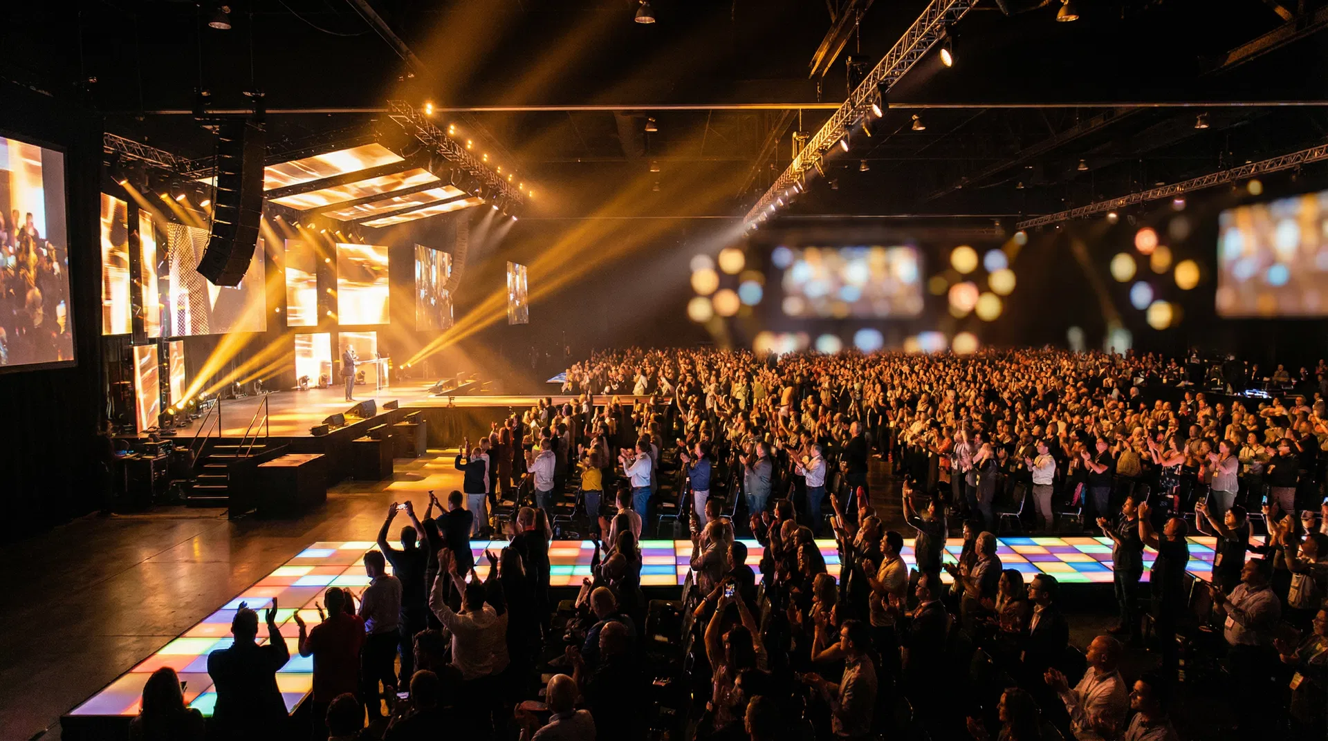 Event crowd background