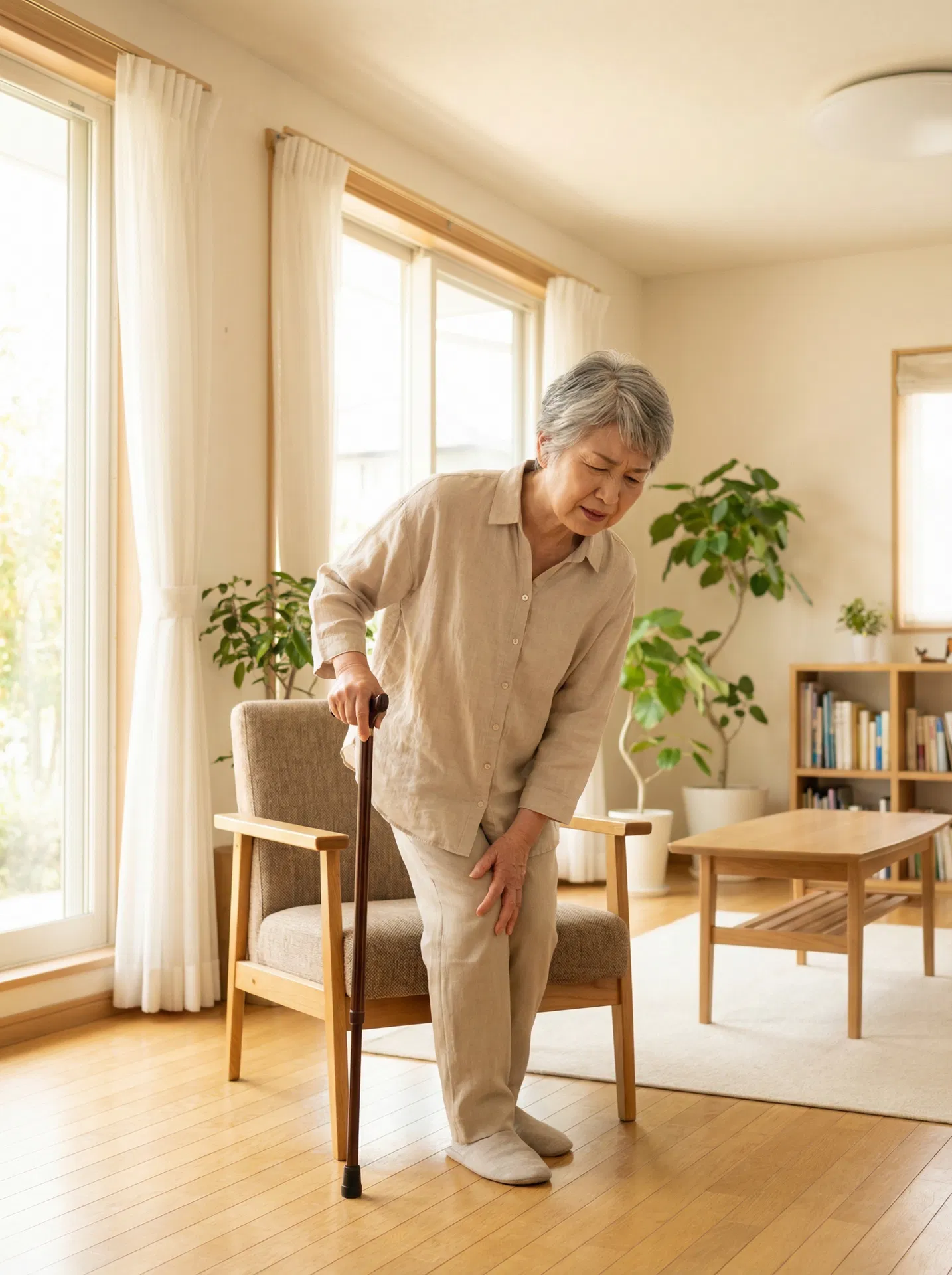 足以外への悪影響（膝痛・股関節痛）