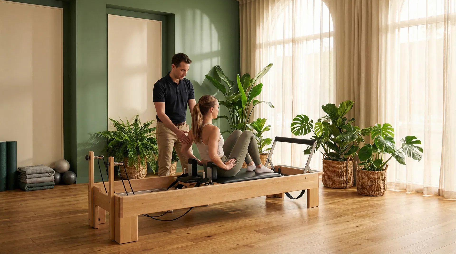 ピラティスレッスン風景