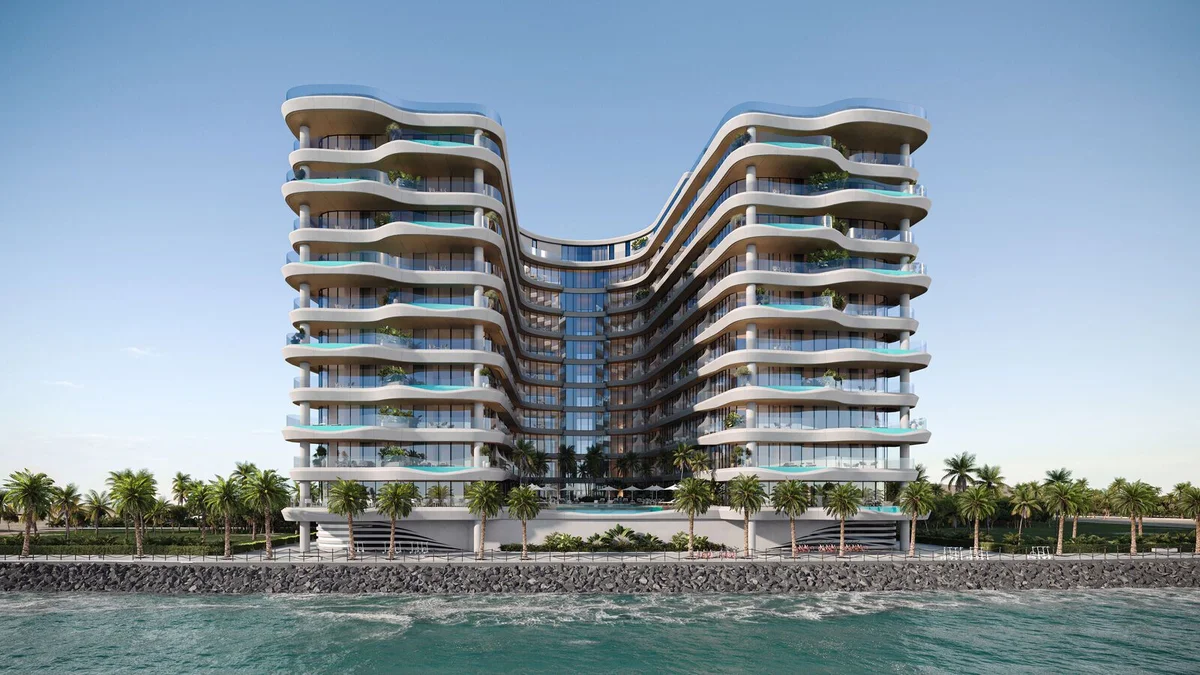 View of Gianfranco Ferré Residences in Al Marjan Island, Dubai