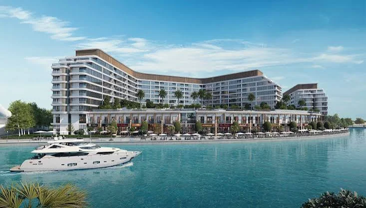 View of Canalside Marina Residences in Sobha Siniya Island, Dubai