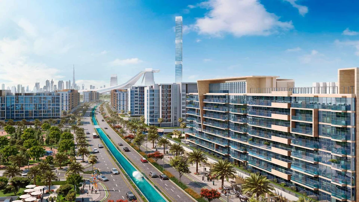 View of Azizi Riviera in Meydan, Dubai