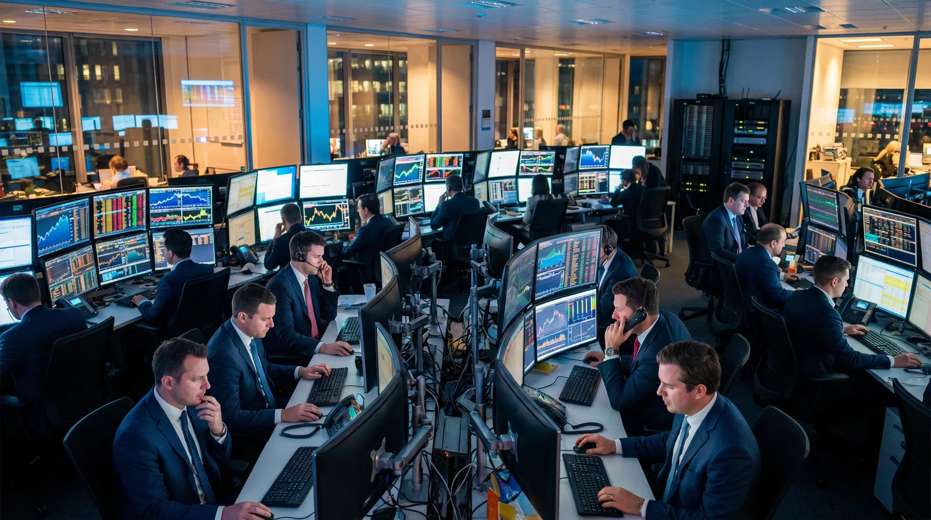Financial trading floor