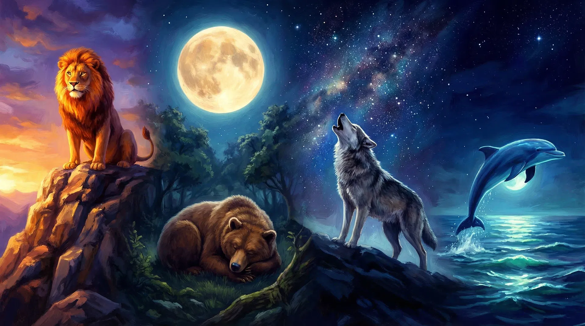 Les 4 animaux du chronotype