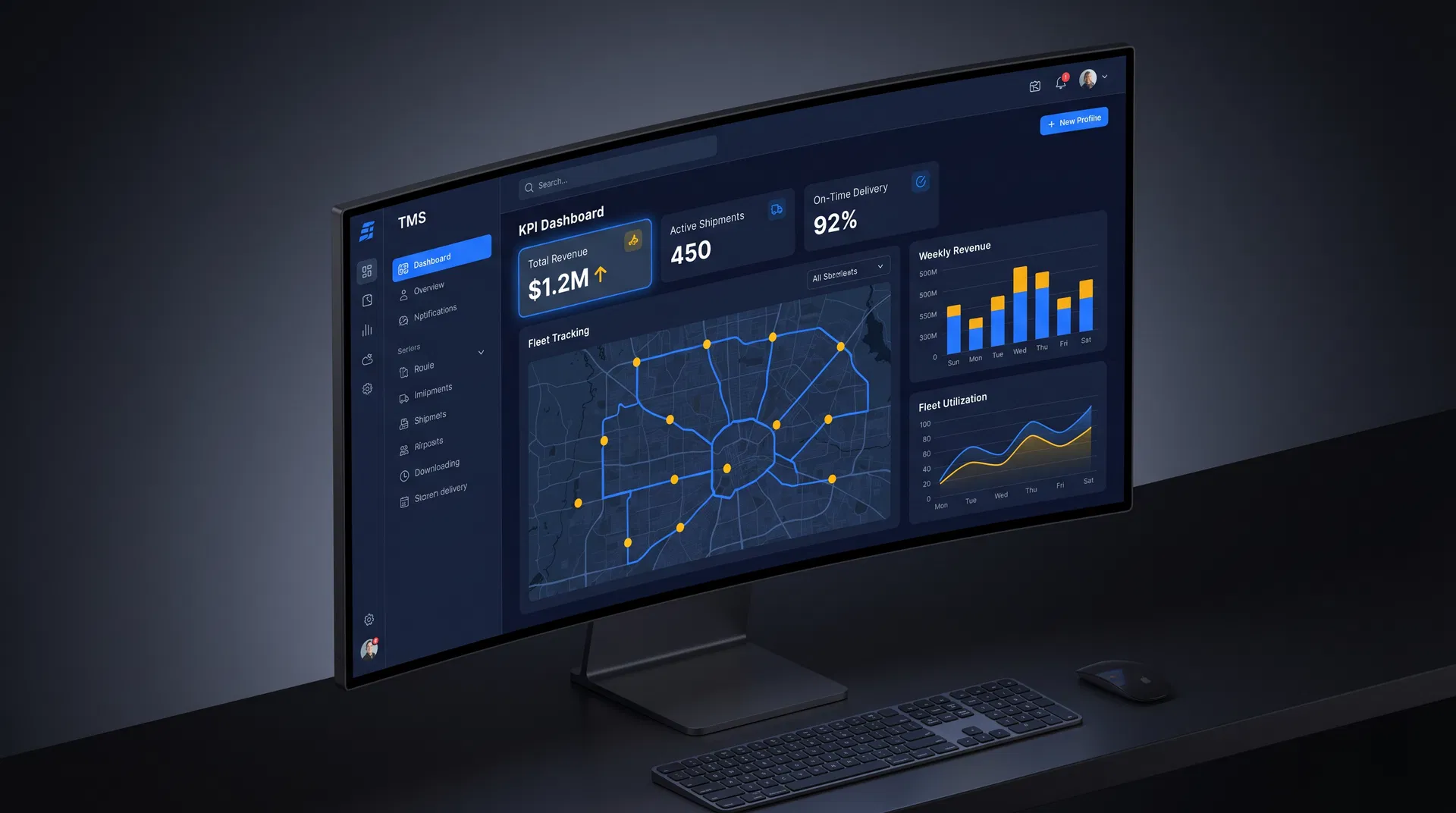 Dashboard TMS Meu Frete