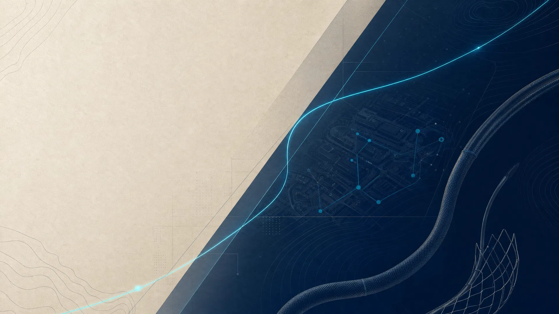 Abstract medical technology network background