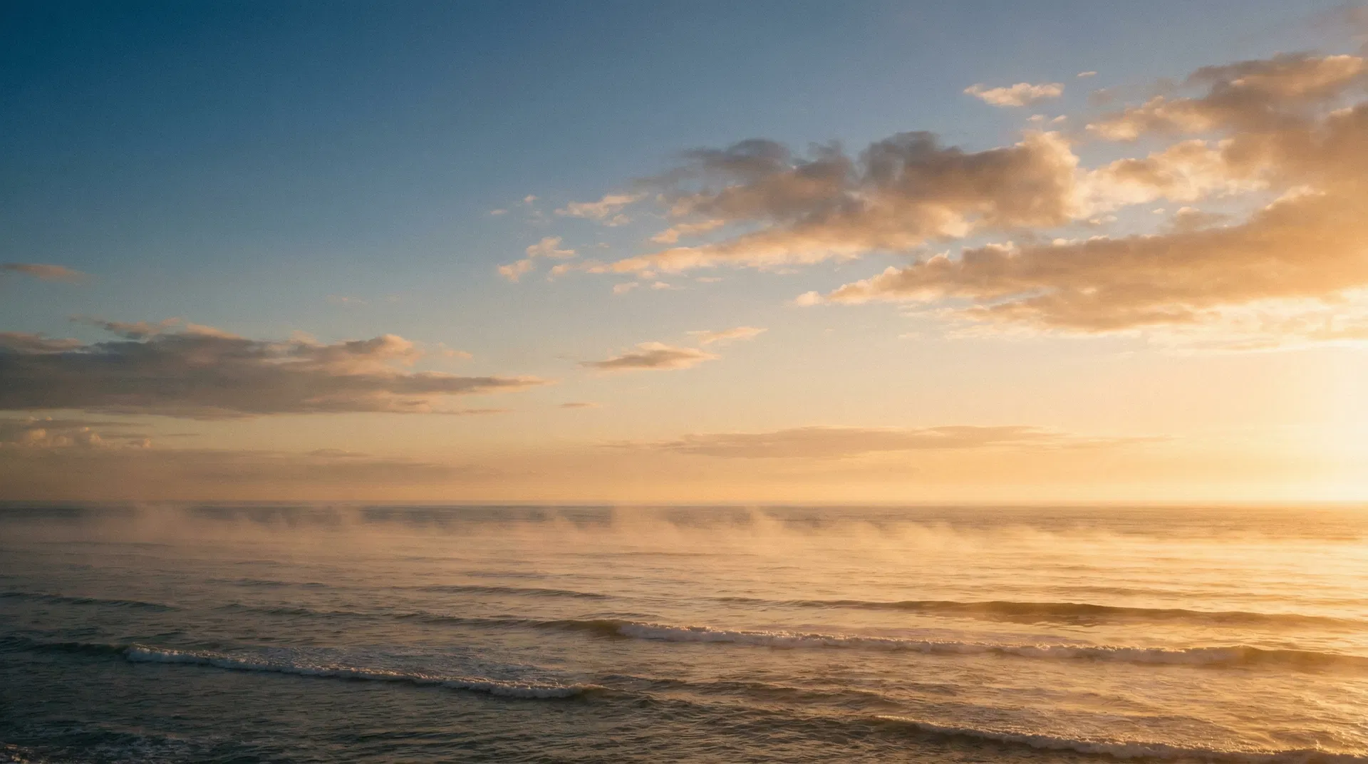 Pacific Ocean at golden hour