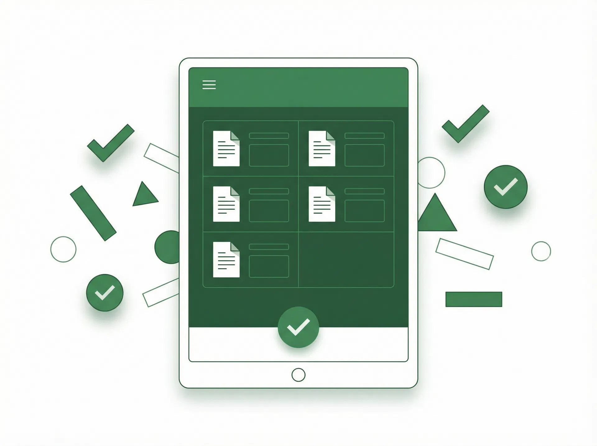 iPad審査資料閲覧イメージ