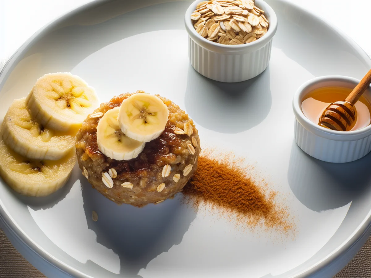 Bolinho de Banana e Aveia