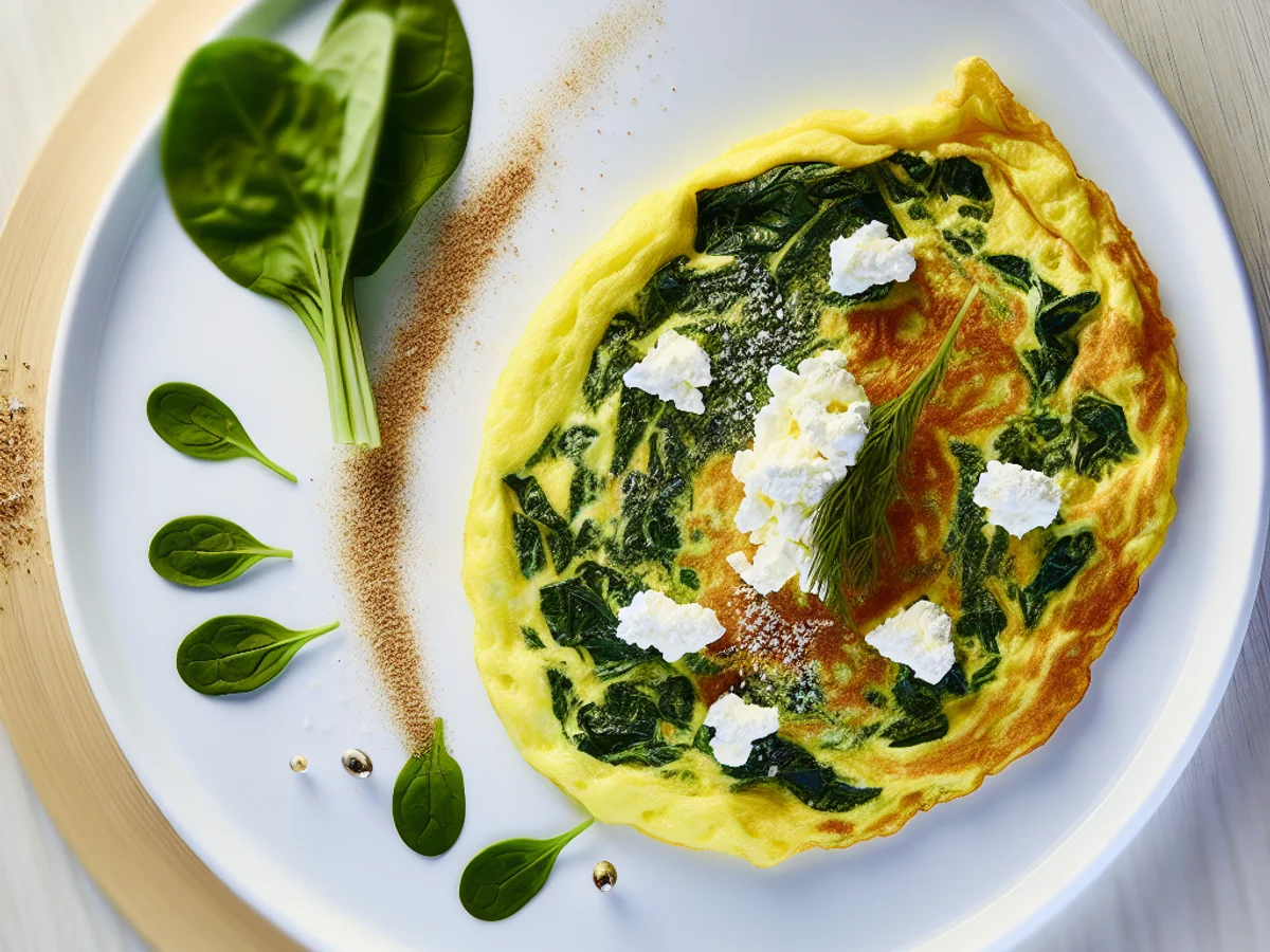 Omelete de Espinafre