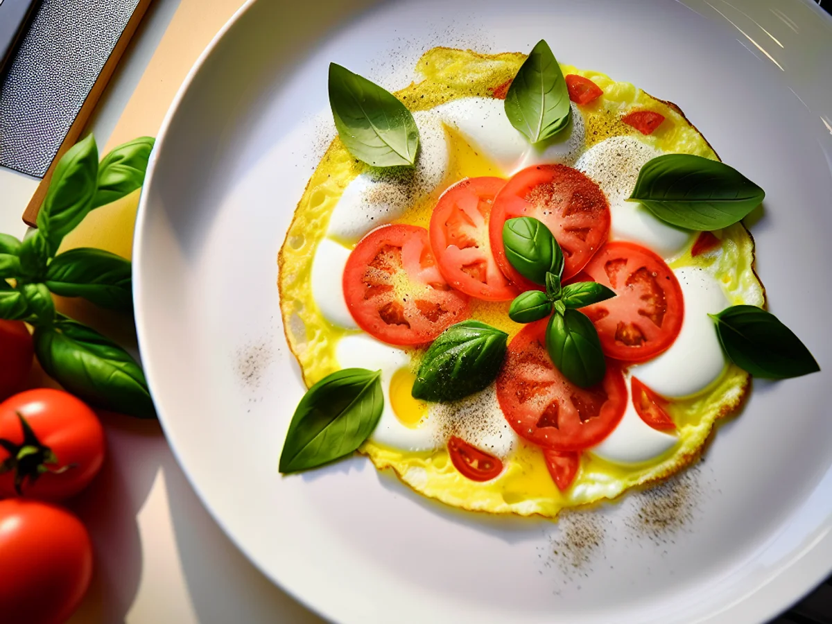 Omelete Caprese