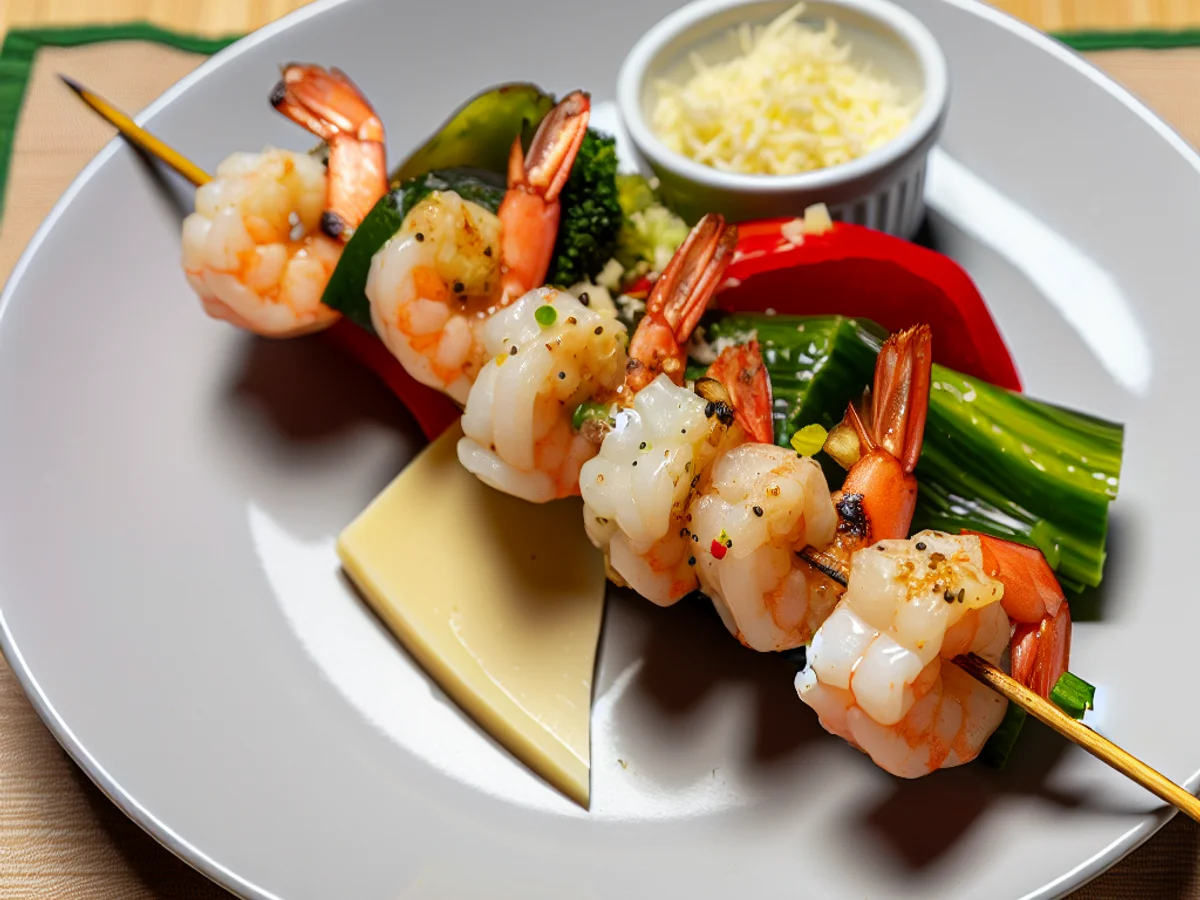 Espetinho de Camarão