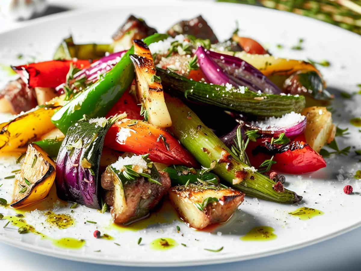 Vegetais Assados Coloridos