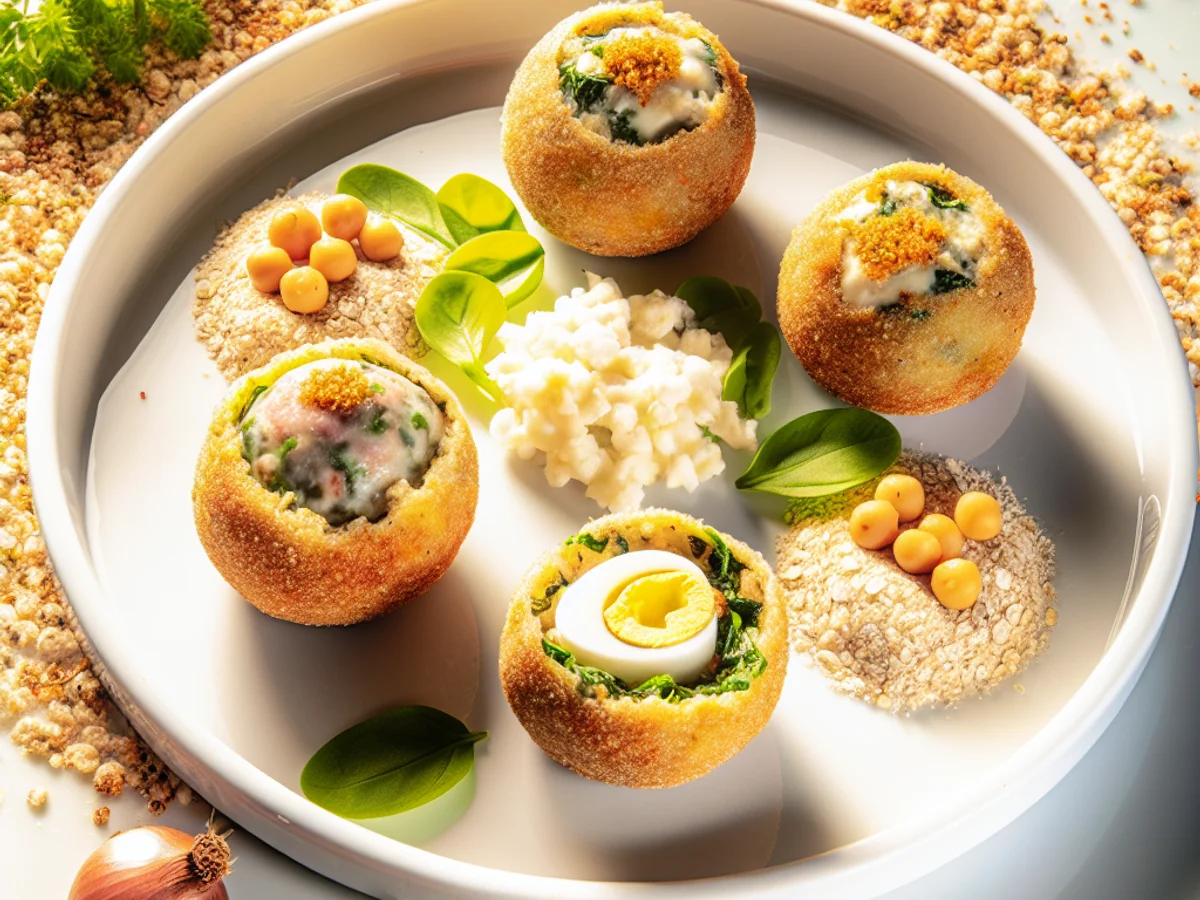 Bolinhos de Espinafre e Queijo