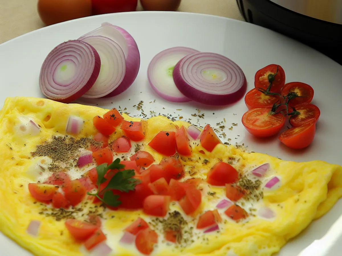 Omelete Fit na Airfryer