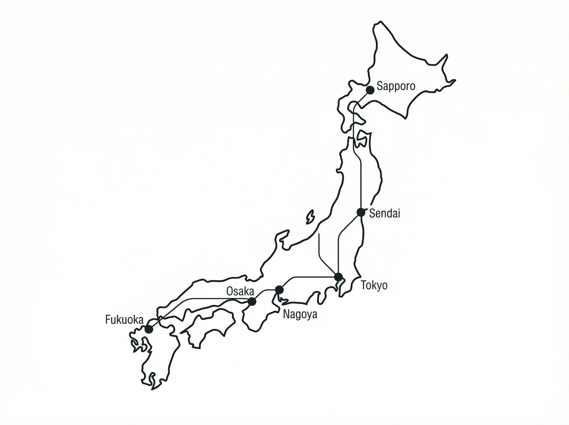 Japan nationwide network