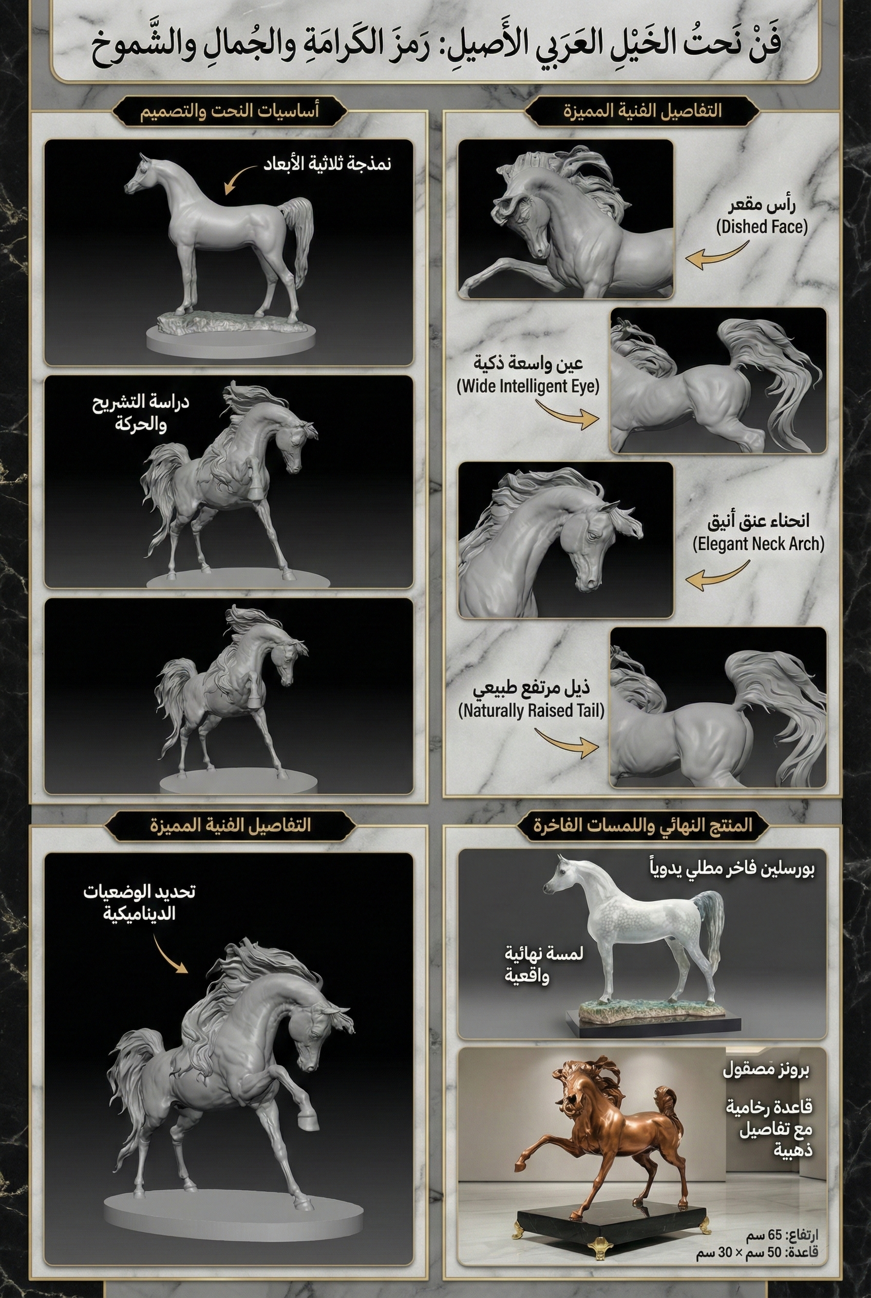 Infographic About Sculpting the Purebred Arabian Horse