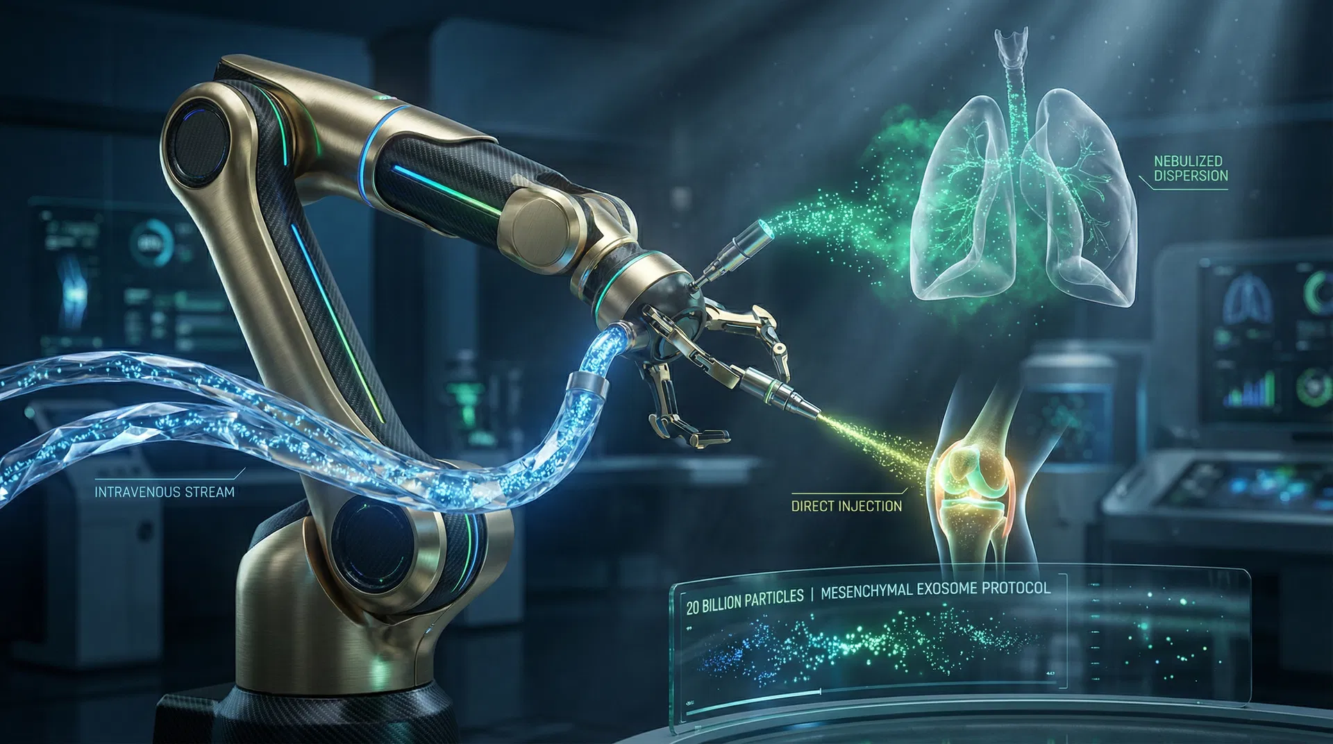 Nano banana pro exosome delivery routes visualization