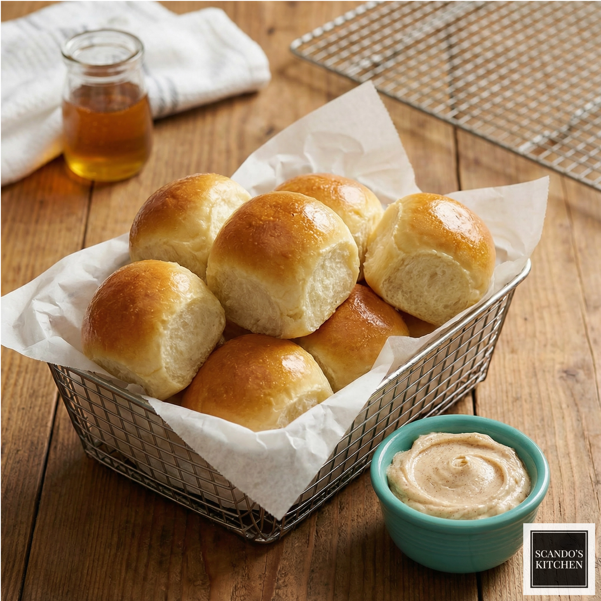 Texas Roadhouse Sweet Rolls with Honey Cinnamon Butter