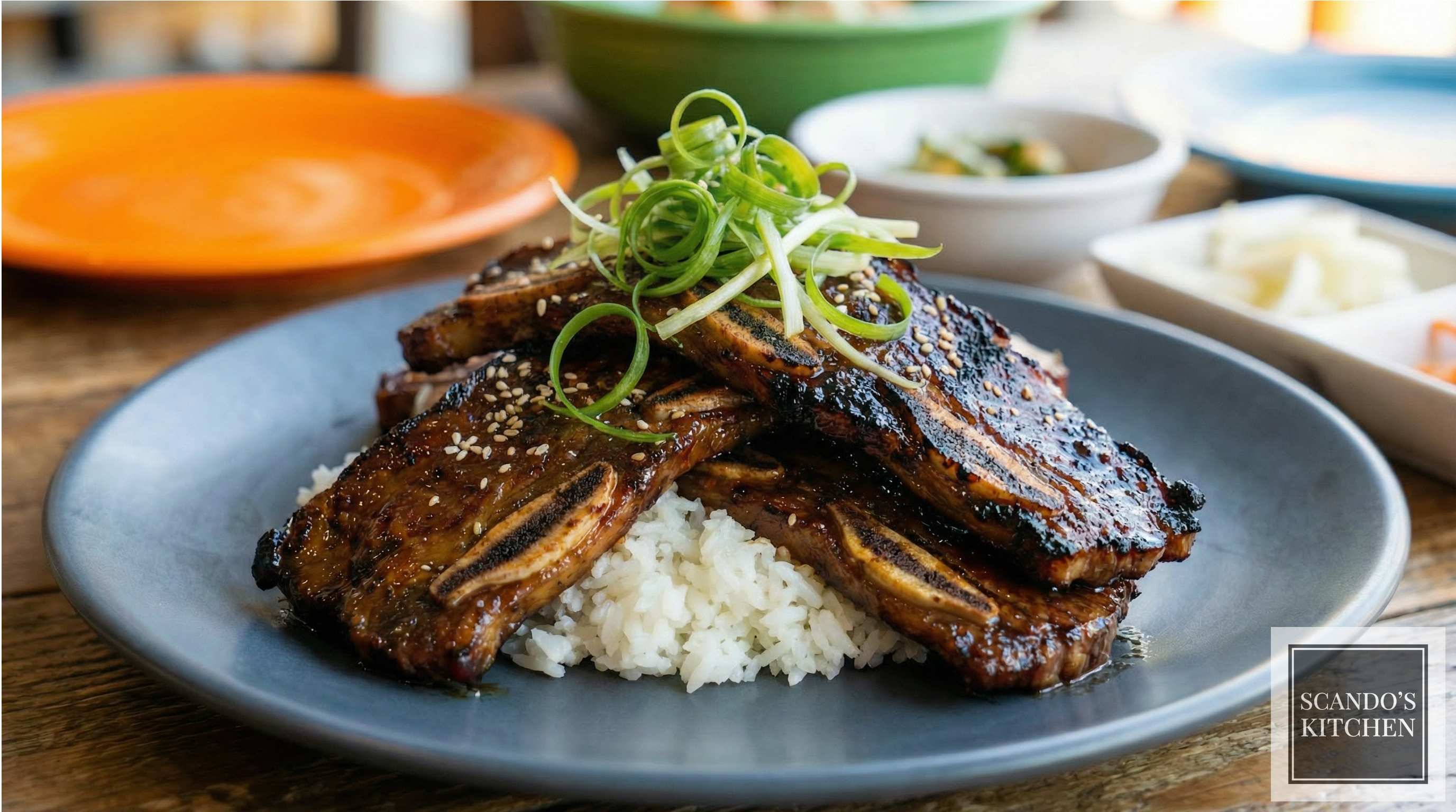 Kalbi (or Galbi) Korean BBQ Beef Short Ribs