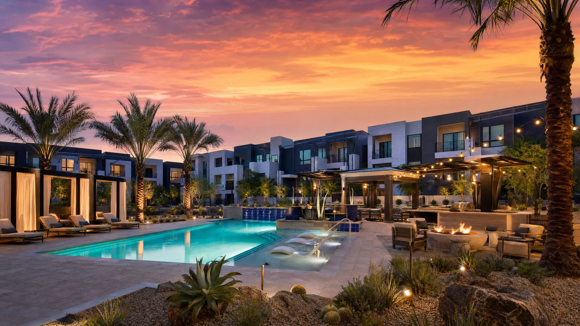 West Coast value-add apartment complex with resort-style amenities