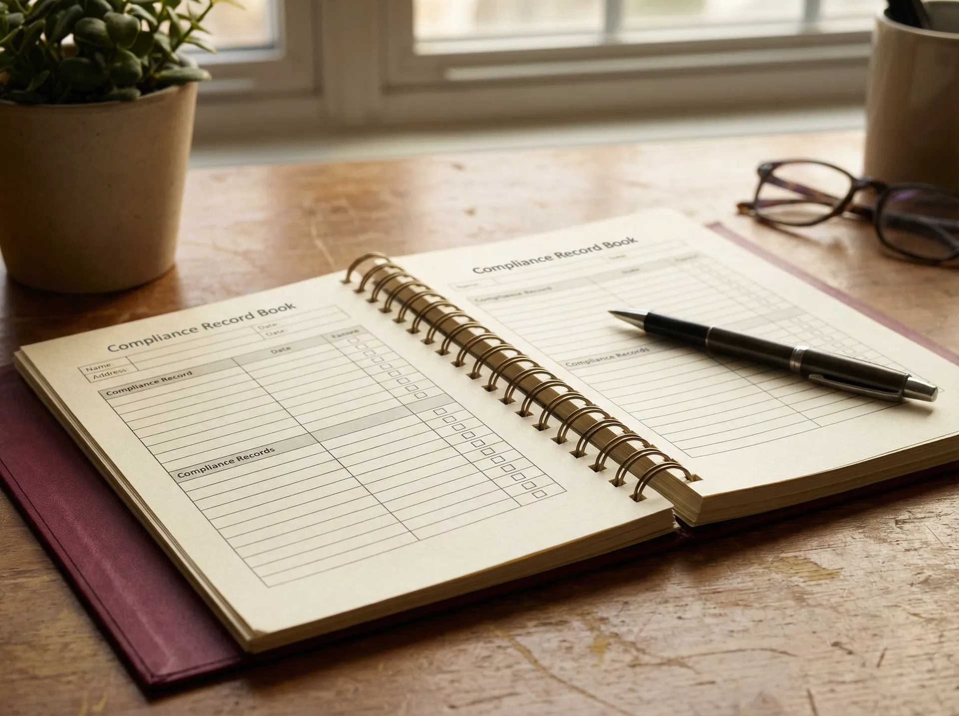 Compliance record book
