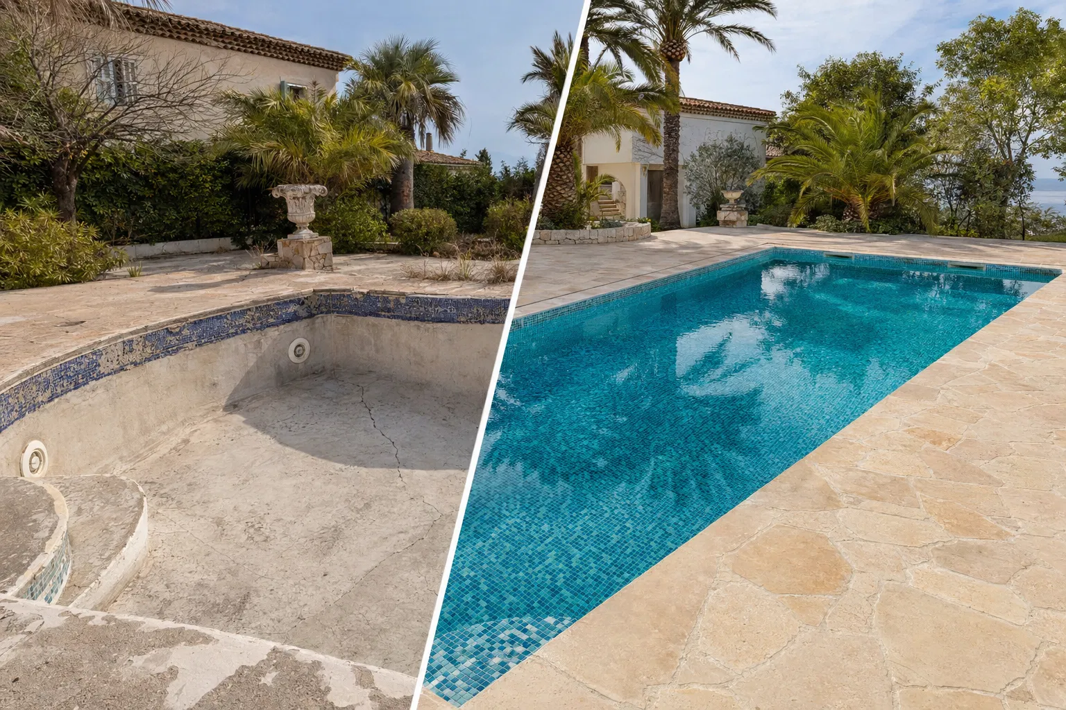 Rénovation de piscine — Du Sol au Toit Cannes Mandelieu