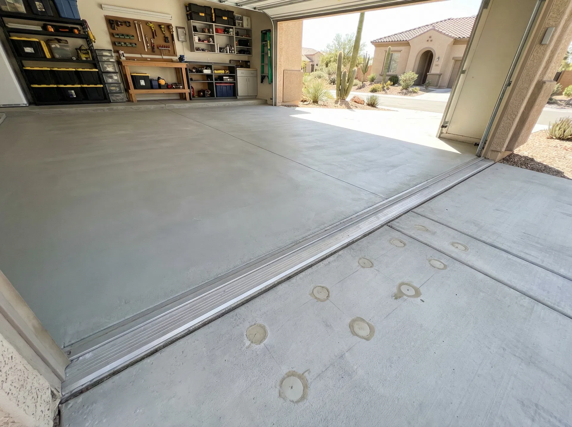 After concrete leveling