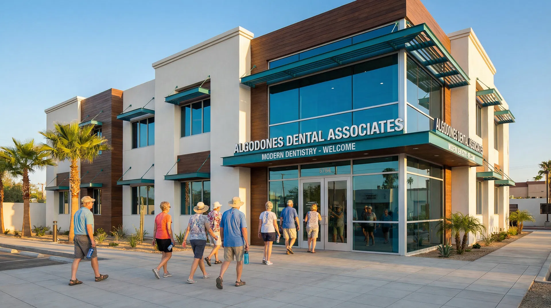 Molar City MX clinic exterior in Los Algodones